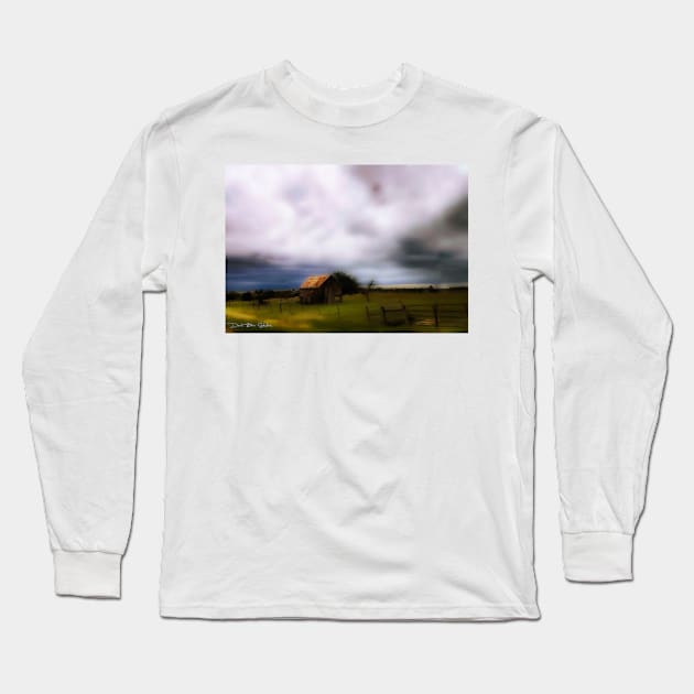 Behind The Barn Long Sleeve T-Shirt by davidbstudios